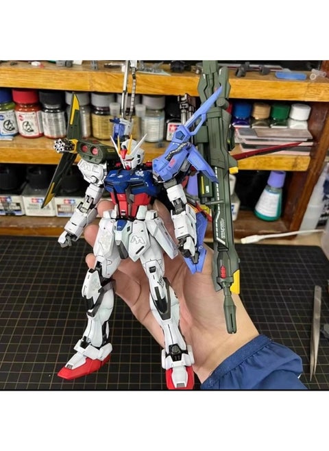 Gundam Assembled Model MG Attacks Free MB Red Heretic Phoenix Perfect Unicorn Mech Handmade Toy-Color:MG-Perfect Attack [Water Sticker Launch Platform] Collection And Delivery Tools-Specifications:11 Piece Set Of Tools To Send LED Lights