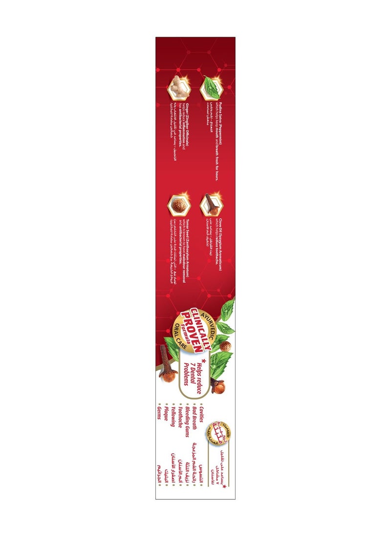 Dabur - Dabur Red Ayurvedic Toothpaste for Teeth & Gums | Enriched with Potent Ayurvedic Ingredients | For Healthy Gums & Strong Teeth - 100g - Image 1