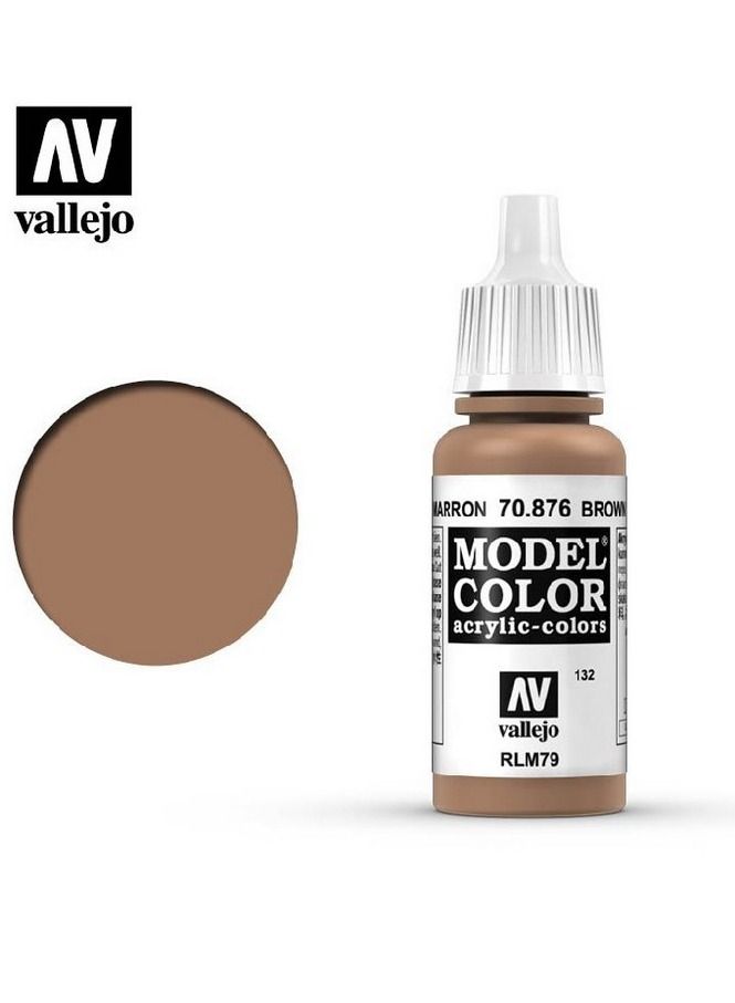 فاليجو لون الموديل ٨٧٦ بني رملي، زجاجة ١٨ مل، طلاء أكريليك للتماثيل المصغرة والديوراما.