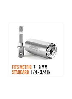 RAK Universal Socket Grip (7-19mm) Multi-Function Ratchet Wrench Power Drill Adapter 2Pc Set - Tool for Men, DIY Handyman, Father/Dad, Husband, Boyfriend, Him, Women  - Image 5