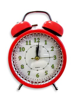 Charming mini alarm clock, cute desk decor, special gift, bedroom decor, with classic red design