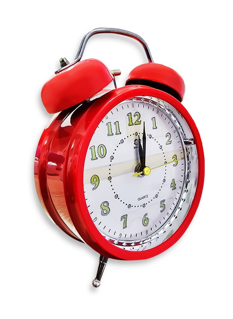 Generic - Charming mini alarm clock, cute desk decor, special gift, bedroom decor, with classic red design - Image 1