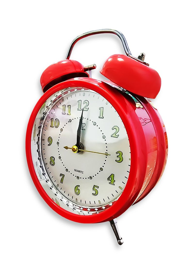 Generic - Charming mini alarm clock, cute desk decor, special gift, bedroom decor, with classic red design - Image 1