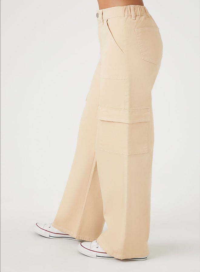 FOREVER 21 Twill Straight-Leg Cargo Pants - Image 3