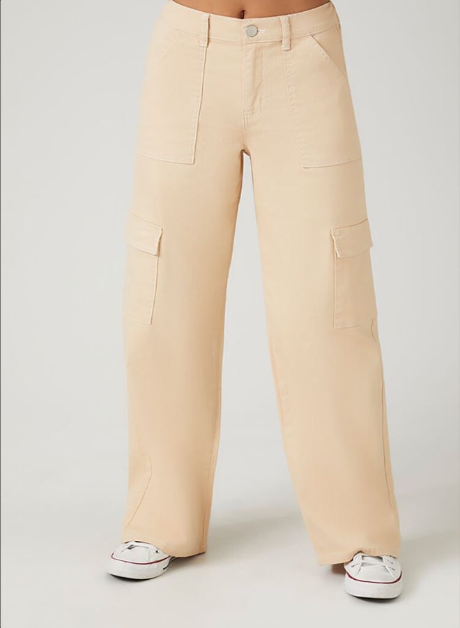 FOREVER 21 Twill Straight-Leg Cargo Pants - Image 2