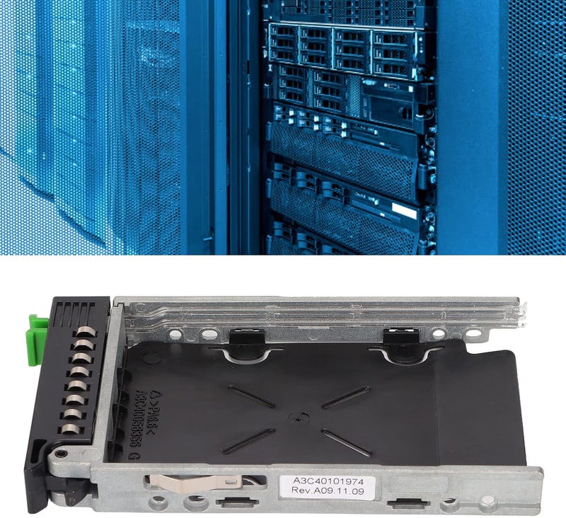 Hard Drive Tray 2.5in Silver Black SAS SATA HDD for Primergy RX600 RX300 RX90, Compatible with 2.5in LFF Hot - Swap Drives, Metal and ABS Construction - Image 3