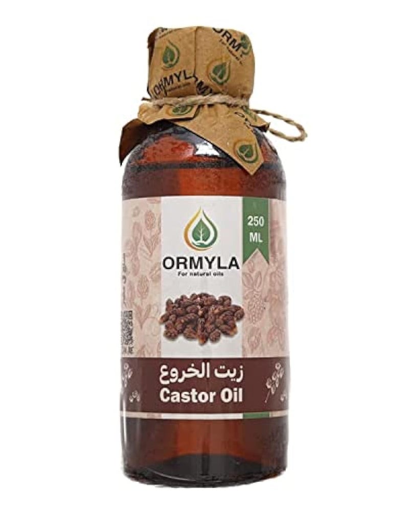 Ormyla Raw Virgin Castor Oil for Hair, Skin and Body, 250 ml