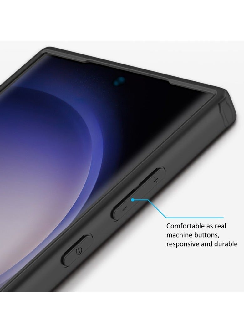 إكس ليفيل جراب X-Level Armor Series غير لامع من الدرجة العسكرية ومضاد للسقوط لهاتف Samsung Galaxy S25 Ultra (أسود) - Image 5