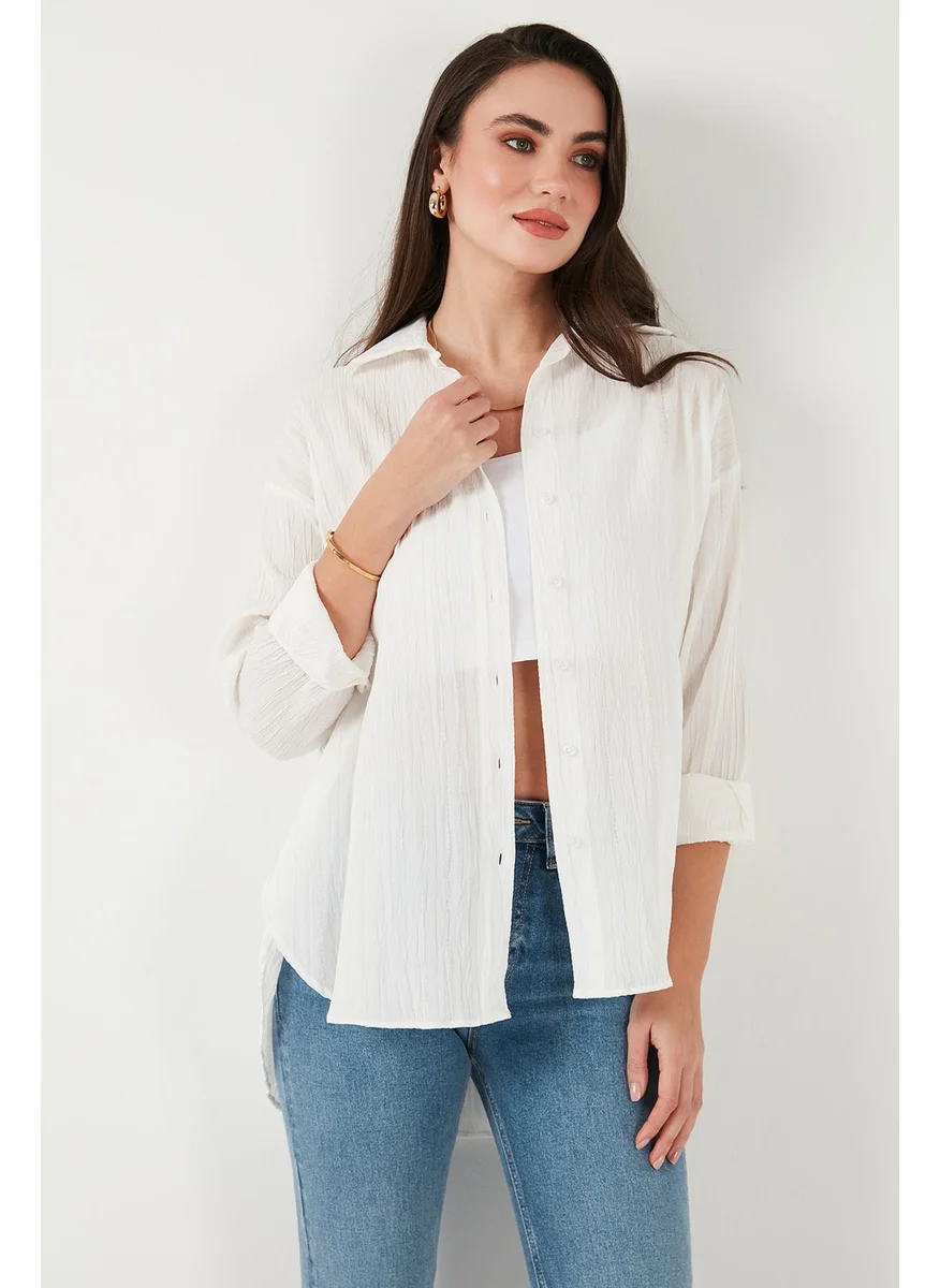 Lela Regular Fit Long Sleeve Textured Shirt Women's Shirt 6772799
