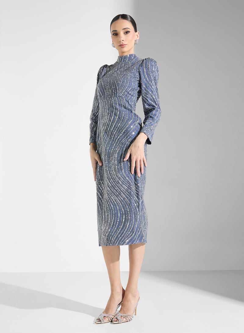 خزانة فستان مزين بالترتر - Image 1