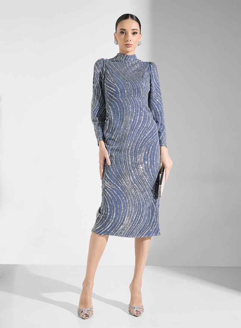 خزانة فستان مزين بالترتر - Image 4