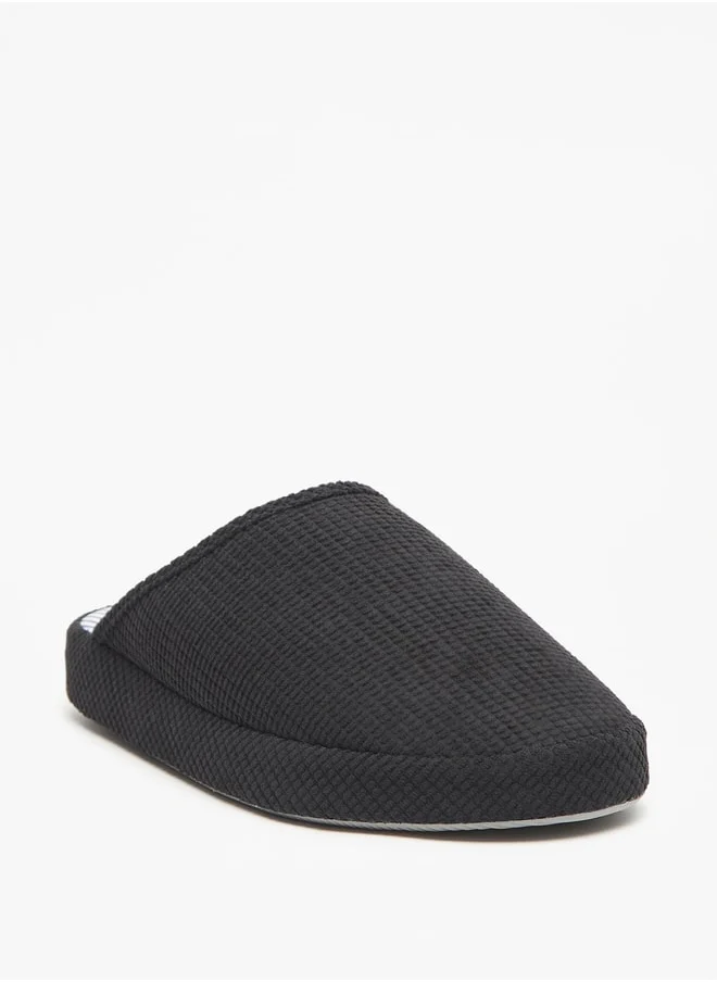 دوتشيني Duchini Men's Textured Bedroom Mules