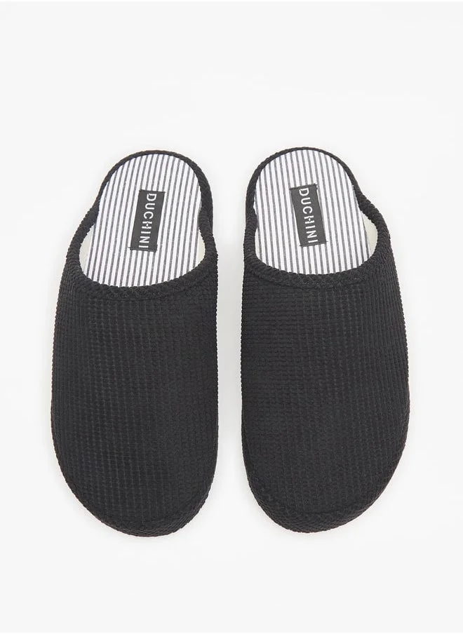 دوتشيني Duchini Men's Textured Bedroom Mules