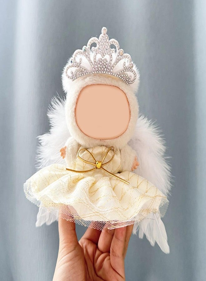 QIUTIMIY Clothes for Doll,17cm Doll Clothes,3-Piece-Set Doll Clothes,Premium Doll Outfit with Accessories-Birthday Hairband+Dress+Swing(NO Doll Included) - Image 2