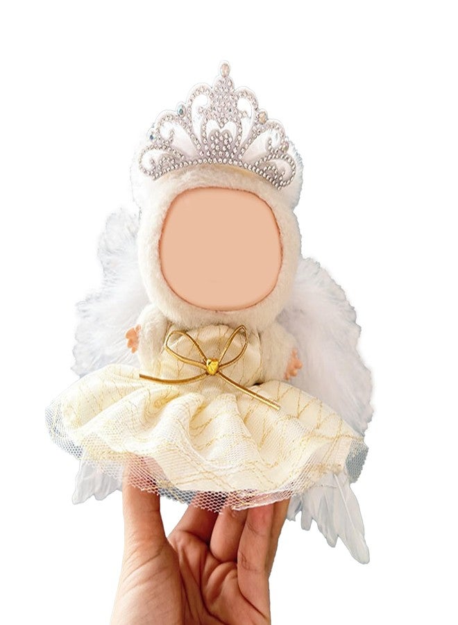 QIUTIMIY Clothes for Doll,17cm Doll Clothes,3-Piece-Set Doll Clothes,Premium Doll Outfit with Accessories-Birthday Hairband+Dress+Swing(NO Doll Included) - Image 1