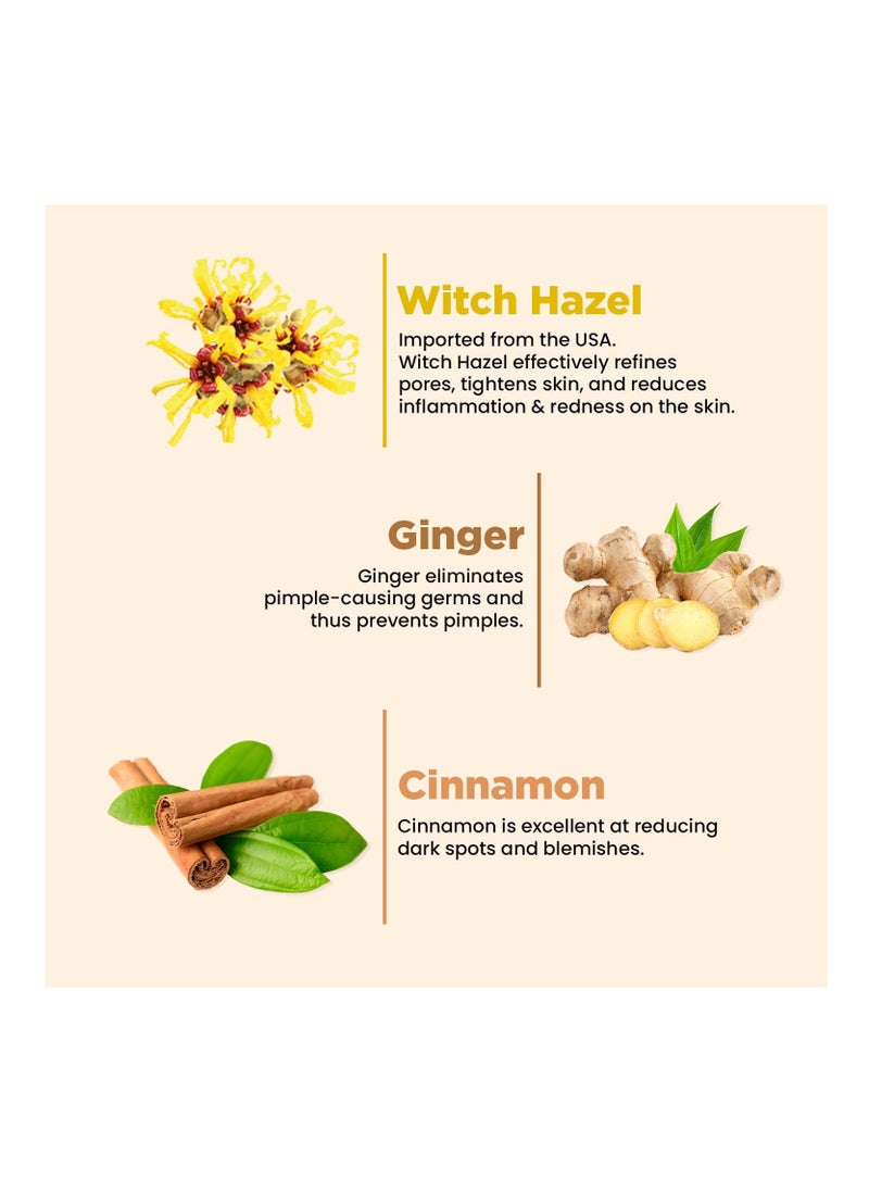 Skin Story Clean Beauty The Skin Story Ginger Cinnamon Face Wash Removes Pimple Germs Reduces Dark Spots and Minimizes Pores  - Image 4