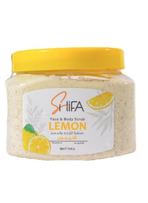 Lemon Vitamin E Face and Body Scrub 500ml