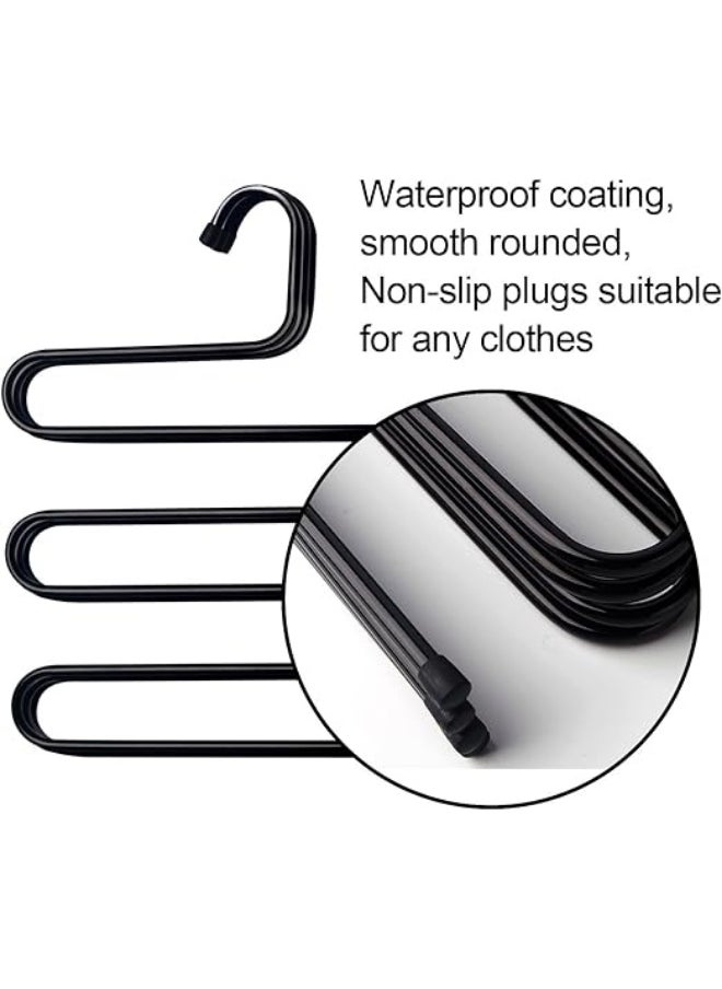 Generic Multi-purpose metal hangers, pants hangers, closet hangers, space saving storage for hanging jeans, scarf, tie - Two pieces  - Image 4
