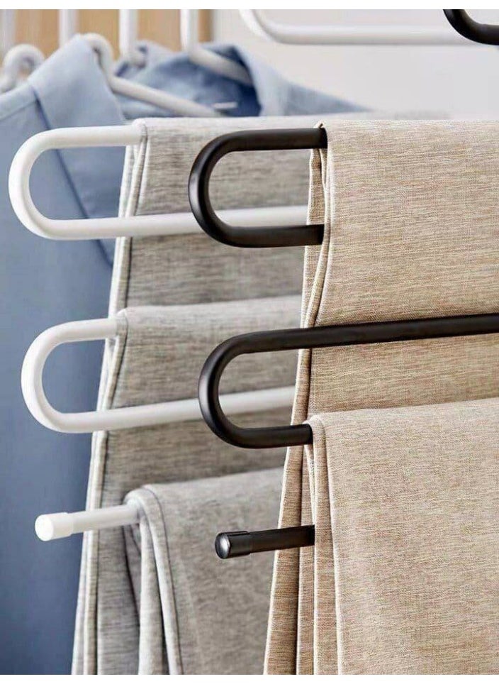 Generic Multi-purpose metal hangers, pants hangers, closet hangers, space saving storage for hanging jeans, scarf, tie - Two pieces  - Image 3