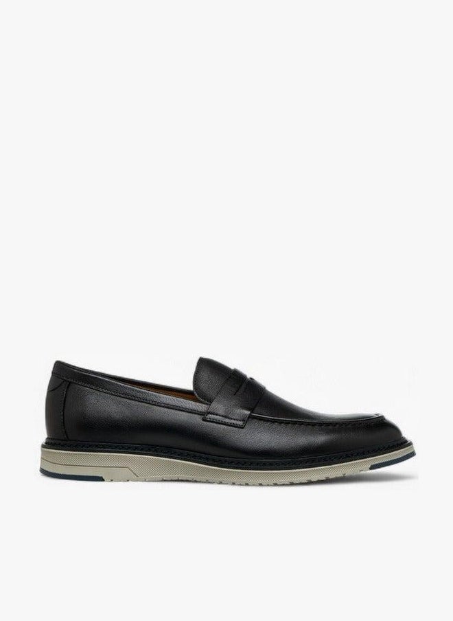 DUCHINI Men's Solid Slip-On Loafers - Image 1