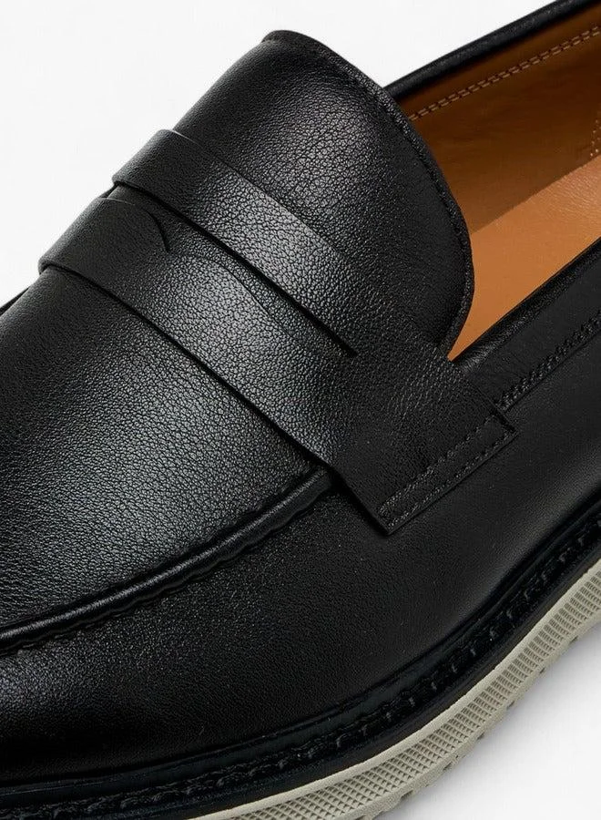 DUCHINI  Men's Solid Slip-On Loafers  | Best Price UAE