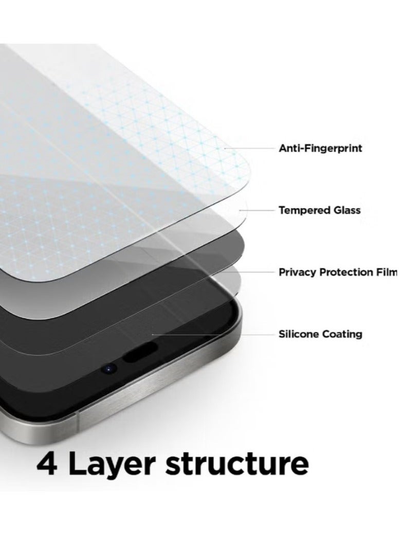 Original Privacy Screen Protector for VIVO Y21 – Anti-Static Tempered Glass with ESD Privacy, 9H Hardness, Anti-Peep, Dust-Proof, Super Smooth Touch - Image 3