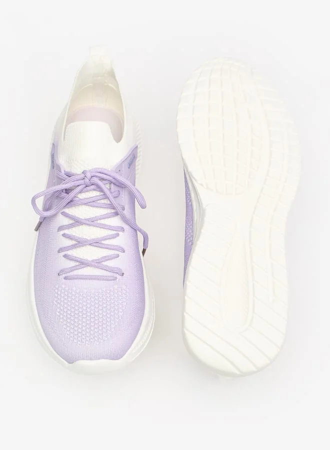 Oaklan by Shoexpress Ombre Slip-On Sports Shoes with Lace Detail
