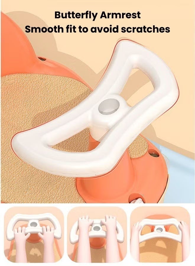 مقعد استحمام للأطفال، مقاعد استحمام للرضع، طقم هدايا مقعد استحمام للأطفال مع دش، كرسي استحمام للأطفال مع وسادة، صندوق تخزين، عجلات دوارة، حبل جر وصينية، جلوس مريح للاستحمام في حوض الاستحمام، حصيرة ناعمة مانعة للانزلاق، أكواب شفط آمنة - Image 5