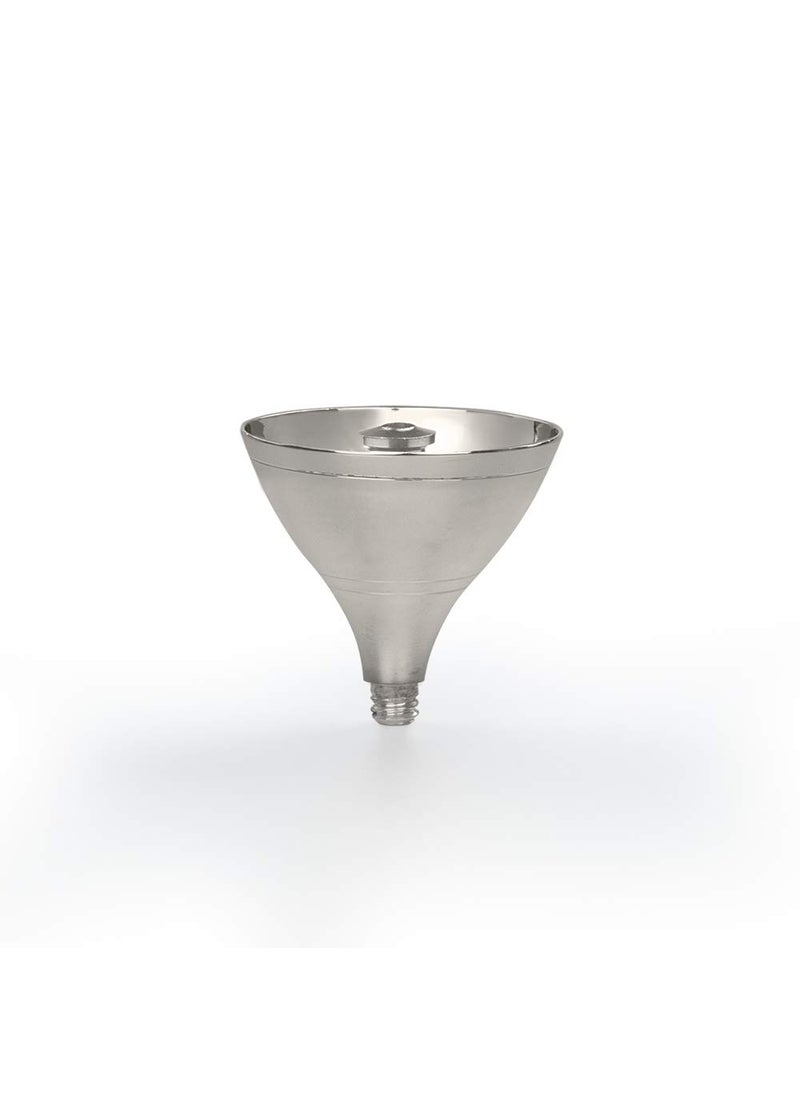 BOROSIL Borosil Small Size Akhand Diya Decorative Nickel Glass Oil Lamp Tea Light Holder Diya with Borosilicate Glass Puja Dia for Mandir Lantern Diya with Glass Cover Nickel Diya  - Image 5