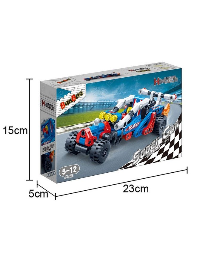 BanBao Pull Back Vehicles, Building Blocks For Toddlers Educational Toys For Kids Aged 5 And Up Speed Racing Cars Building Kit 148 Pieces  - Image 3