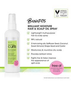 ALL ABOUT CURLS ALL ABOUT CURLS Moisture Hair & Scalp Spray Oil | Moisturize, Nourish, De-Frizz | 99% Natural | All Curly Hair Types | Vegan & Cruelty Free | Sulfate Free | 4 Fl Oz  - Image 3