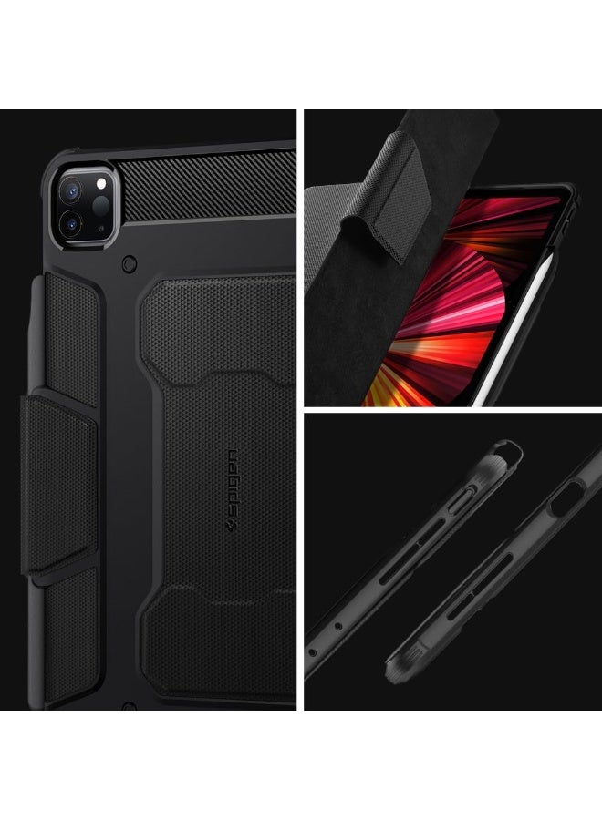 سبايجن جراب ارمور صلب من سبايجن لجهاز ايباد برو 11 الجيل الثالث 2021 والجيل الثاني 2020 والجيل الأول 2018 مع حامل قلم - اسود - Image 5