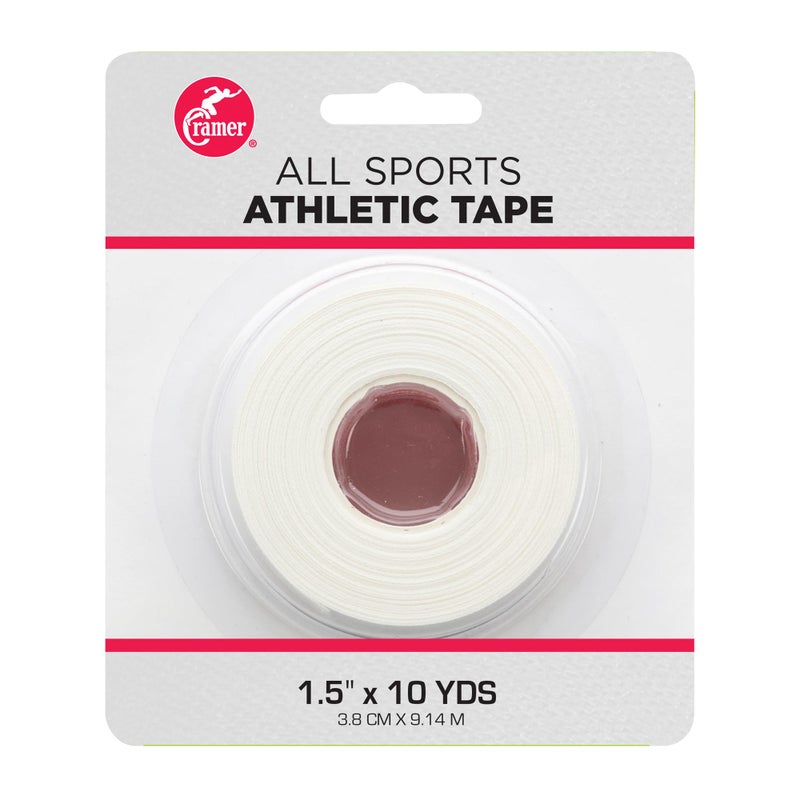 Cramer Team Color Athletic Tape 15 x 10 Yards White Easy Tear Sports Tape for Ankle Wrist Knee LatexFree Adhesive Strong Support Athletic Training Tape Roll - Image 3