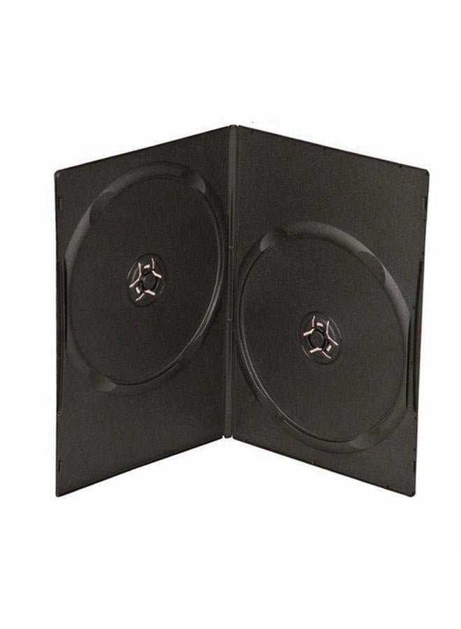 maxtek 7mm Slim Black Double CD/DVD Case, 100 Pieces Pack. - Image 1
