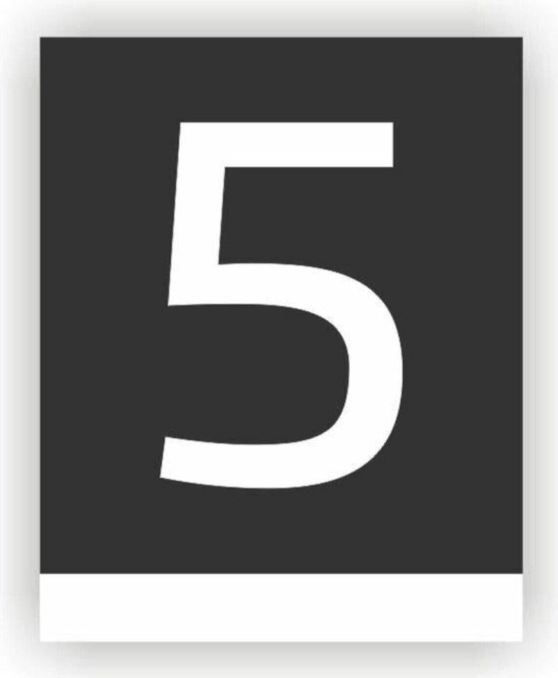 Directional Plexi Vertical Door Number