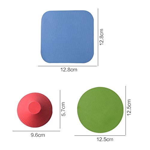 Hengke 3 set of HengKe Jar Gripper, 9 Pieces Multi-Purpose Reusable Rubber Gripper Jar Opener Gripper Rubber Jar,Gripper Pads Round Kitchen Coasters Multi-Purpose Bottle Lid Openers Fit for Most Bottles - Image 4