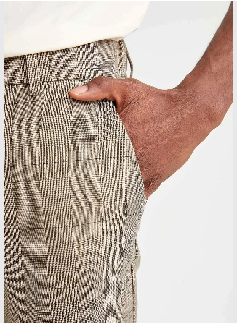 DeFacto Jogger Fit Check Print Chinos