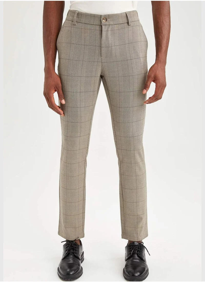 DeFacto Jogger Fit Check Print Chinos