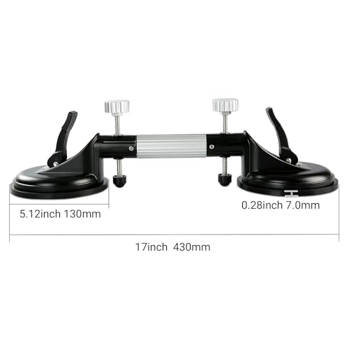 LOZLIN 2PCS Pro Countertop Alignment Clamps - Adjustable Vacuum Suction for Seamless Joints & Leveling on Granite, Marble & Stone Slabs - Heavy-Duty Installation Tools - Image 2