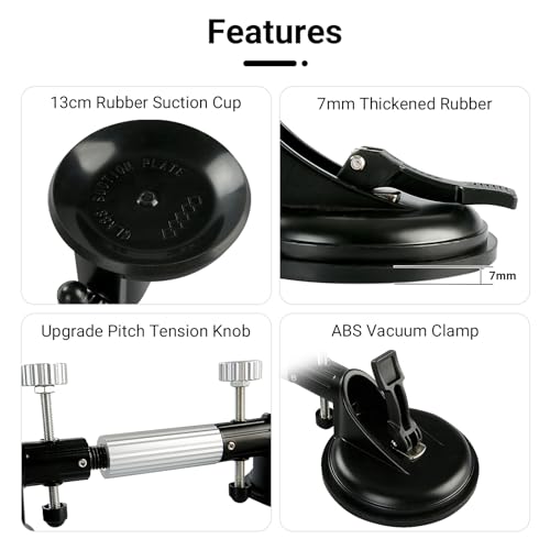 LOZLIN 2PCS Pro Countertop Alignment Clamps - Adjustable Vacuum Suction for Seamless Joints & Leveling on Granite, Marble & Stone Slabs - Heavy-Duty Installation Tools - Image 3
