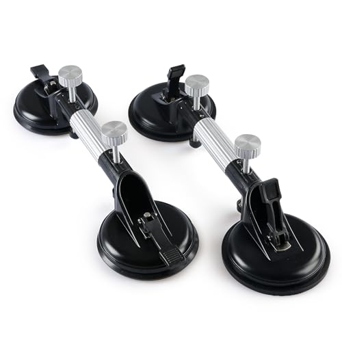 LOZLIN 2PCS Pro Countertop Alignment Clamps - Adjustable Vacuum Suction for Seamless Joints & Leveling on Granite, Marble & Stone Slabs - Heavy-Duty Installation Tools - Image 1