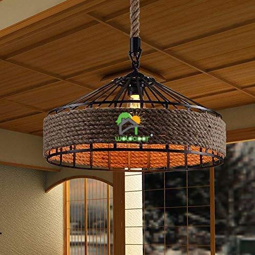 Weldecor Iron Edison Rope Pendant Vintage Lamp Hanging lamp (Bulbs Not Included) - Image 5