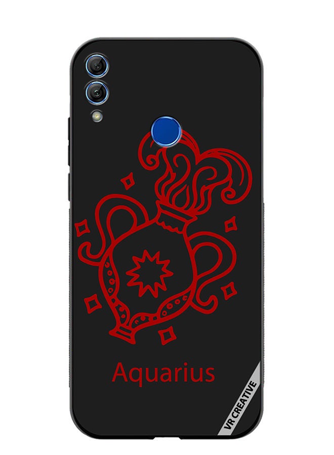 Protective Case Cover For Honor 10 Lite Aquarius Zodiac Signs Design Multicolour