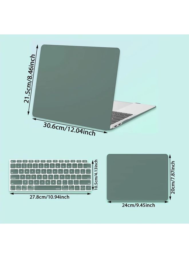 غطاء لوحة المفاتيح من قشرة صلبة خضراء لجهاز MacBook Air 13 بوصة 2018 2020 M1 A2337 A2179 - Image 4