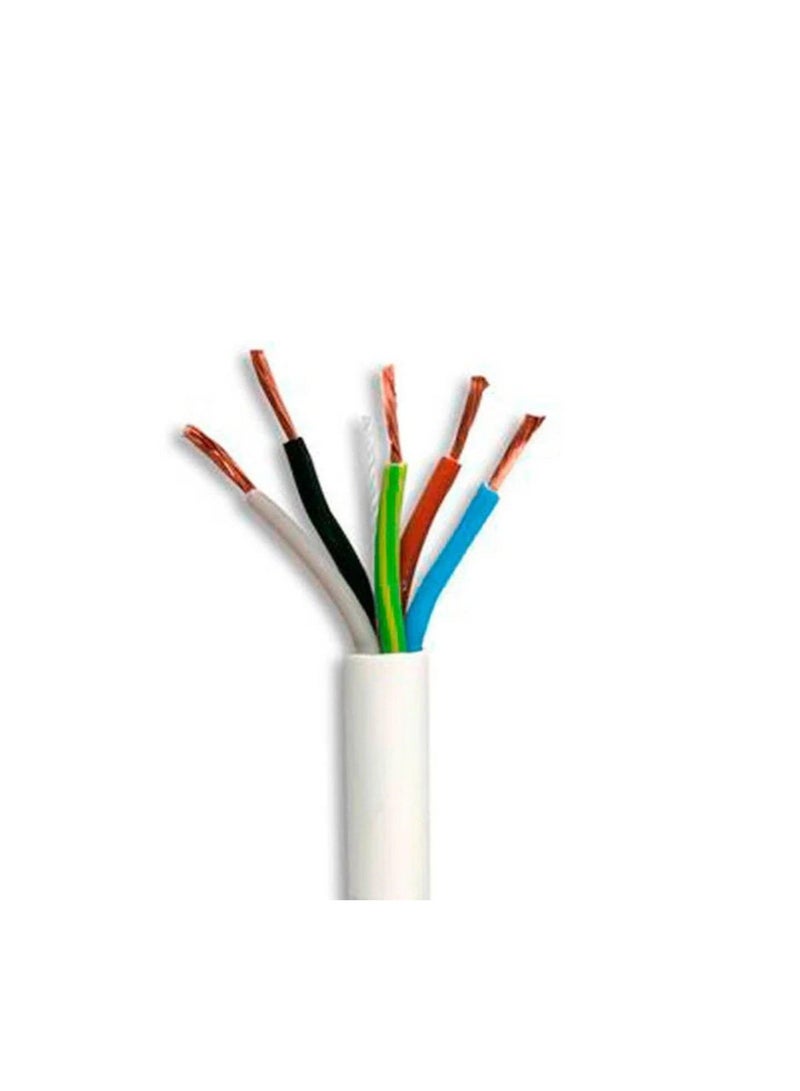 RR 4mm x 5Core Flexible Cable white