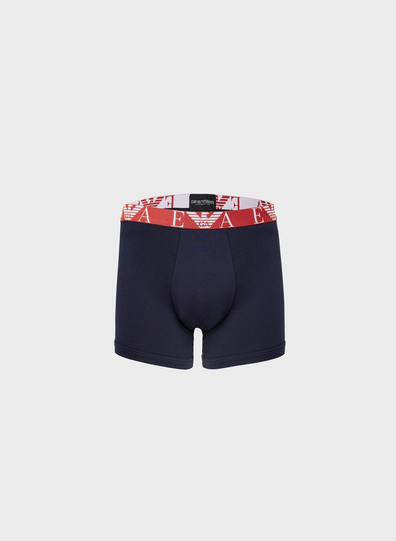 EMPORIO ARMANI 3 Pack Logo Band Boxers  - Image 3