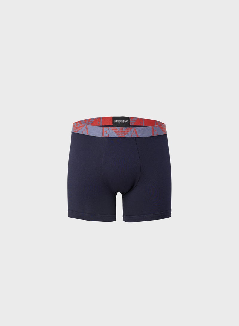 EMPORIO ARMANI 3 Pack Logo Band Boxers  - Image 5