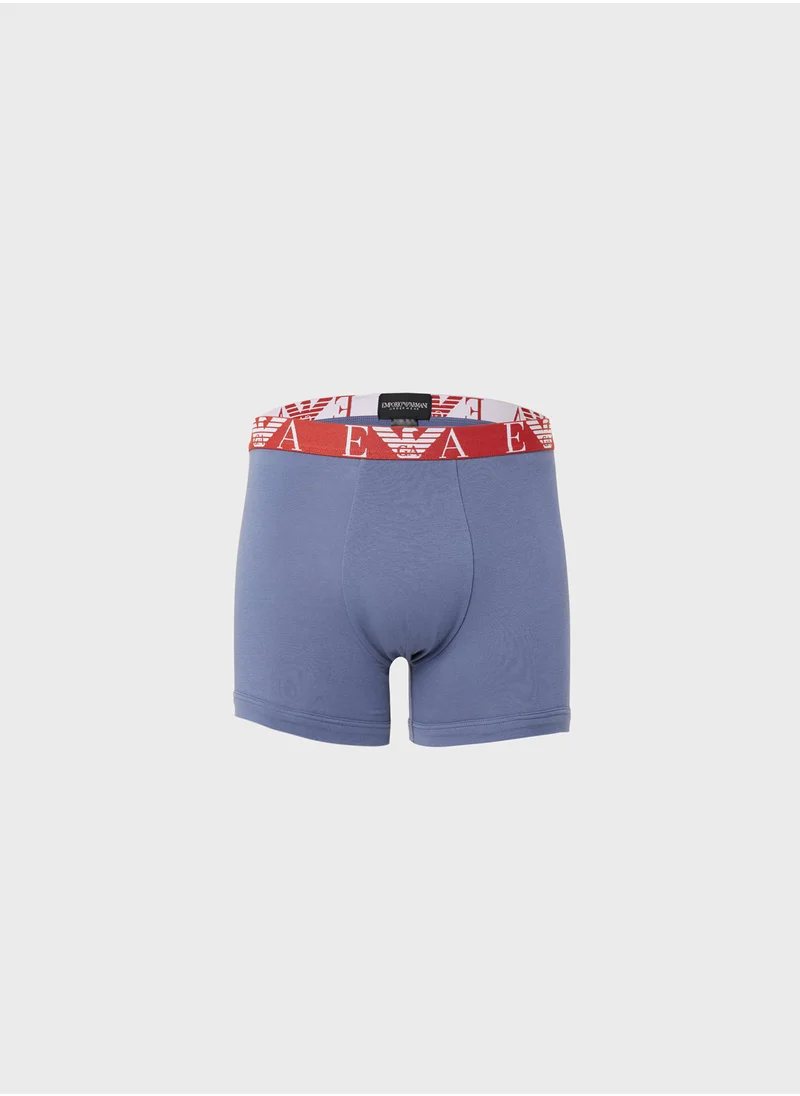 امبوريو ارماني 3 Pack Logo Band Boxers