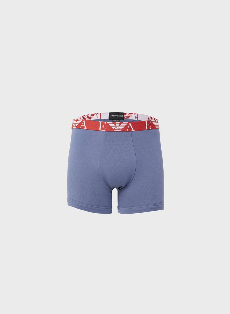 EMPORIO ARMANI 3 Pack Logo Band Boxers  - Image 2