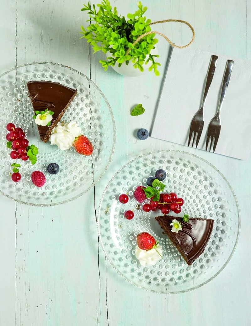 Barski طبق زجاجي بارسكي للحساء والحلويات والمعكرونة - مجموعة مصممة من 4 أطباق بقطر 82 سم - صنع في أوروبا - Image 3